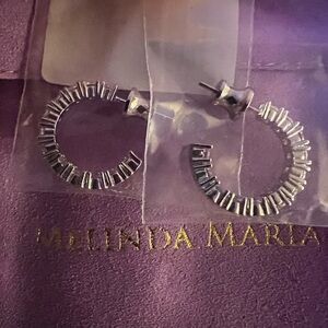 Melinda Maria Silver Hoop Earrings; She’s A Classic Hoop .75”